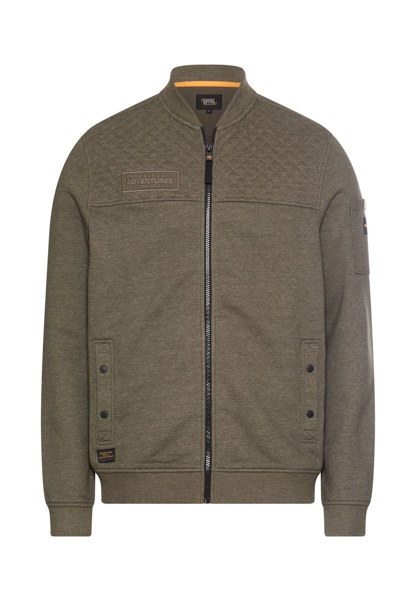 Sweat-Bomberjacke mit Ärmeltasche