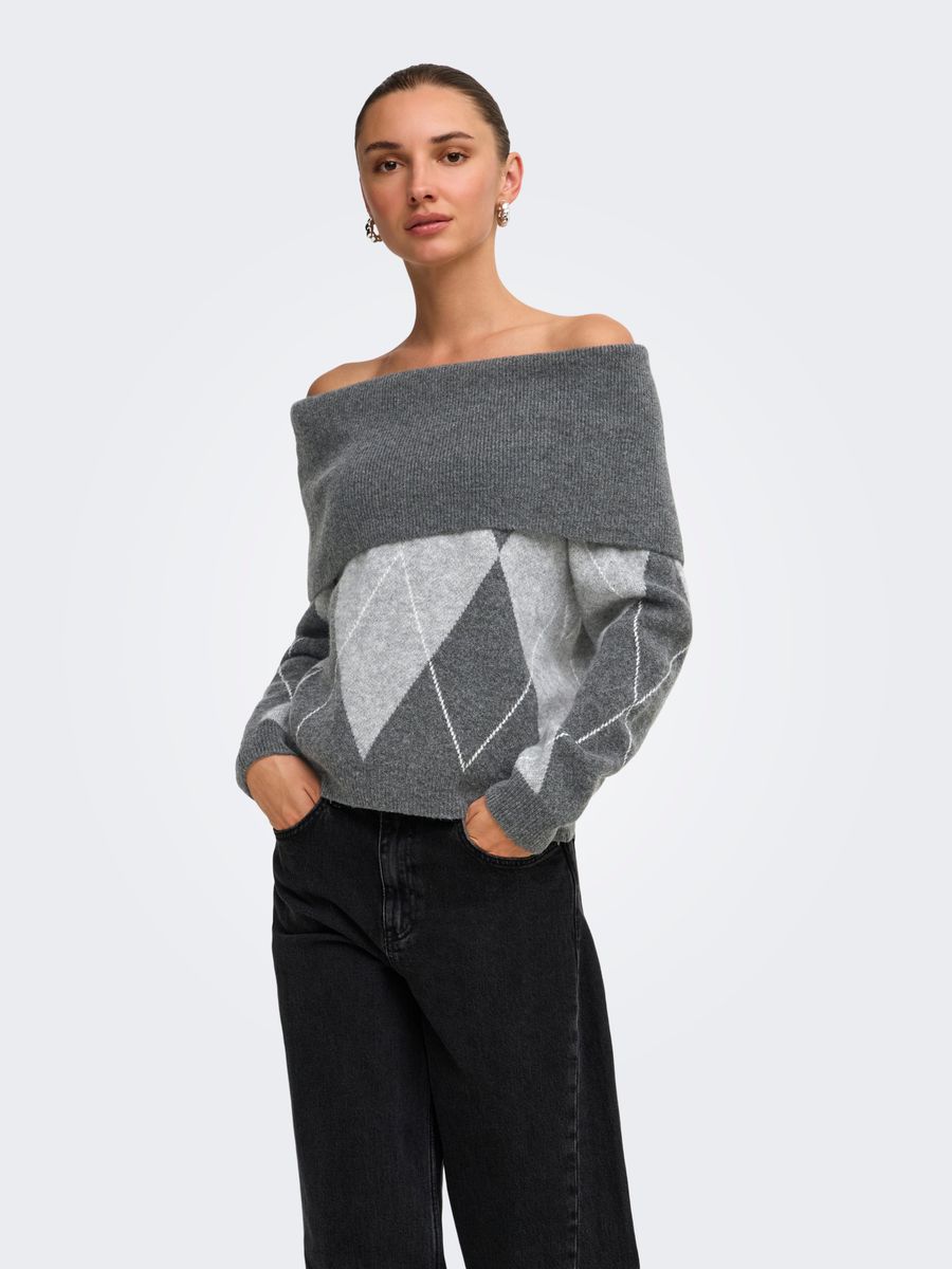 ONLALIVIA LS OFF SHOULDER KNT