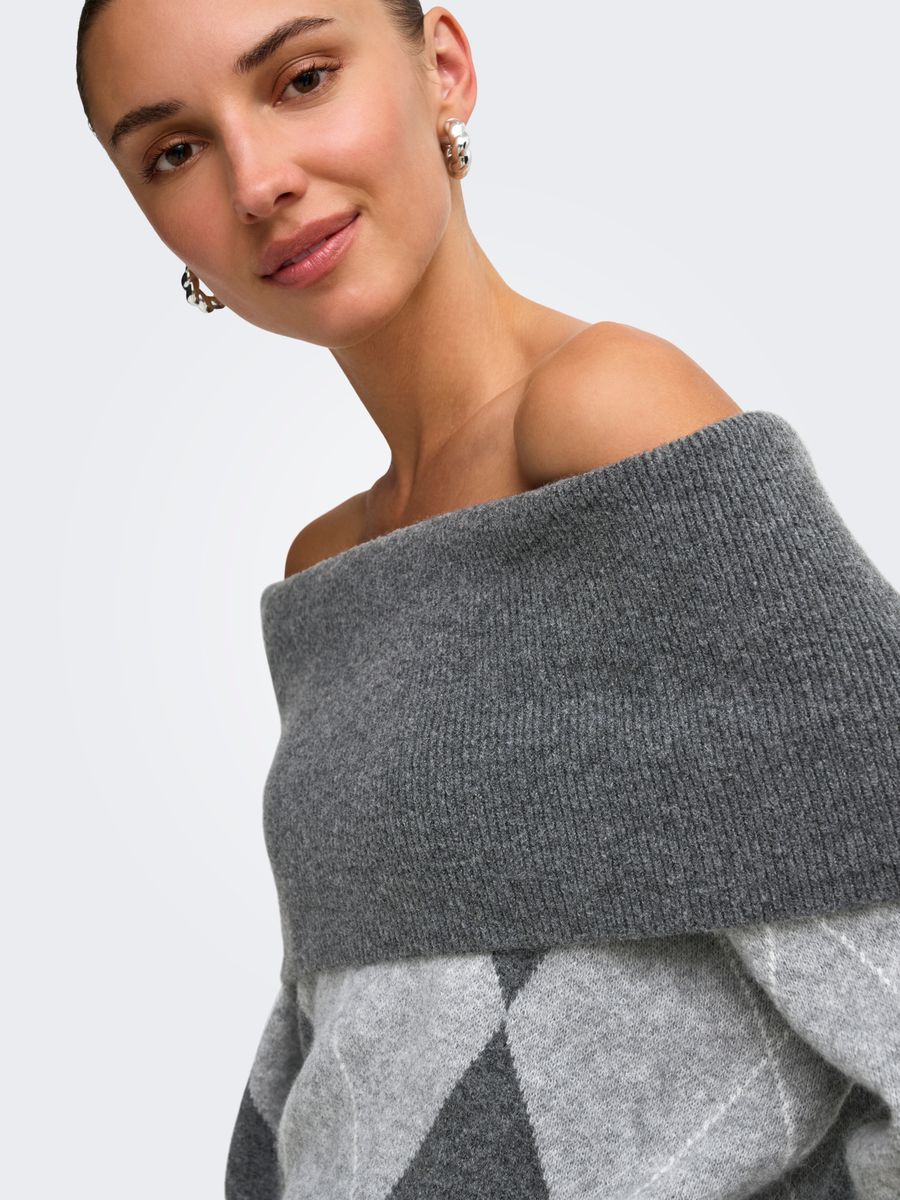 ONLALIVIA LS OFF SHOULDER KNT