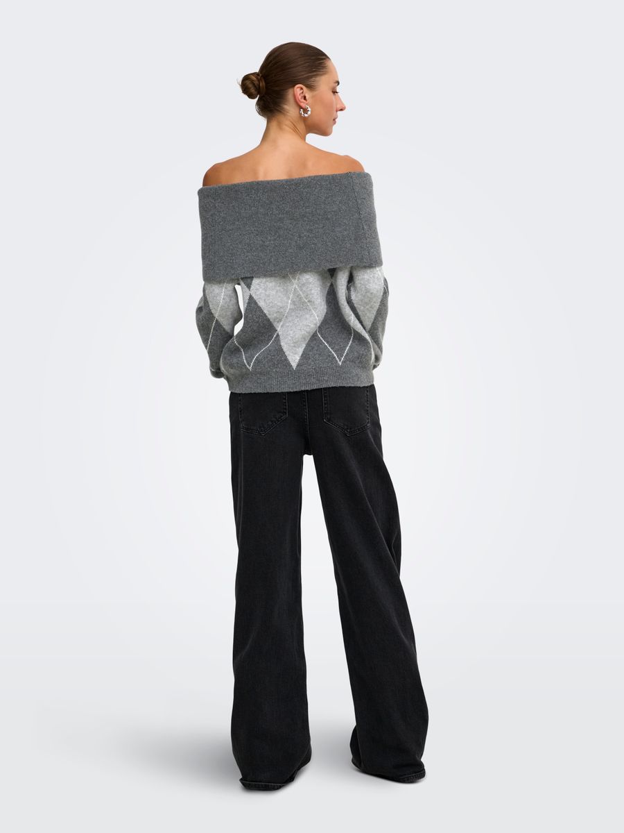 ONLALIVIA LS OFF SHOULDER KNT