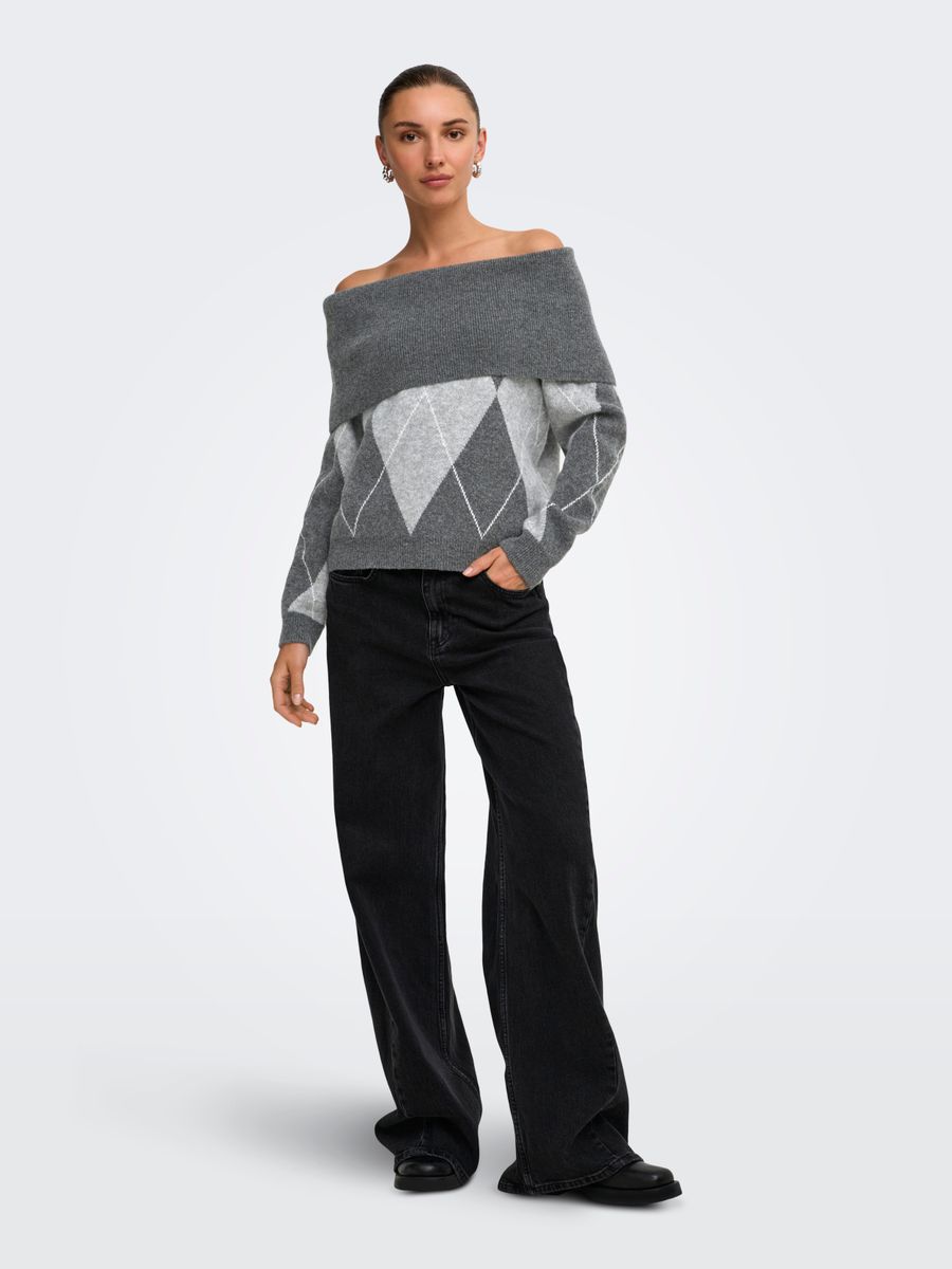 ONLALIVIA LS OFF SHOULDER KNT