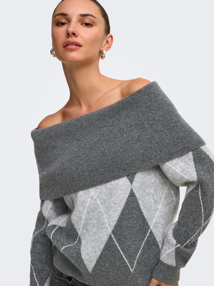 ONLALIVIA LS OFF SHOULDER KNT