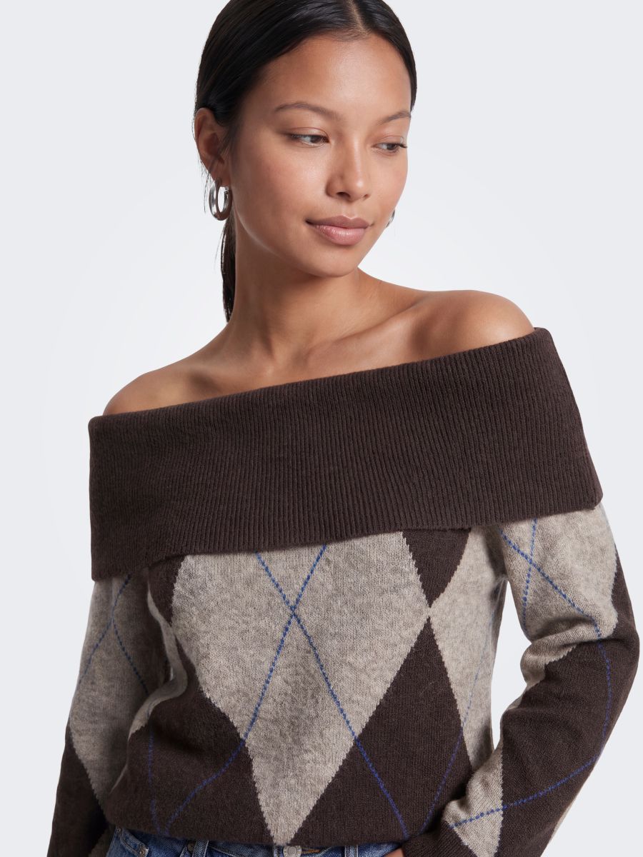 ONLALIVIA LS OFF SHOULDER KNT
