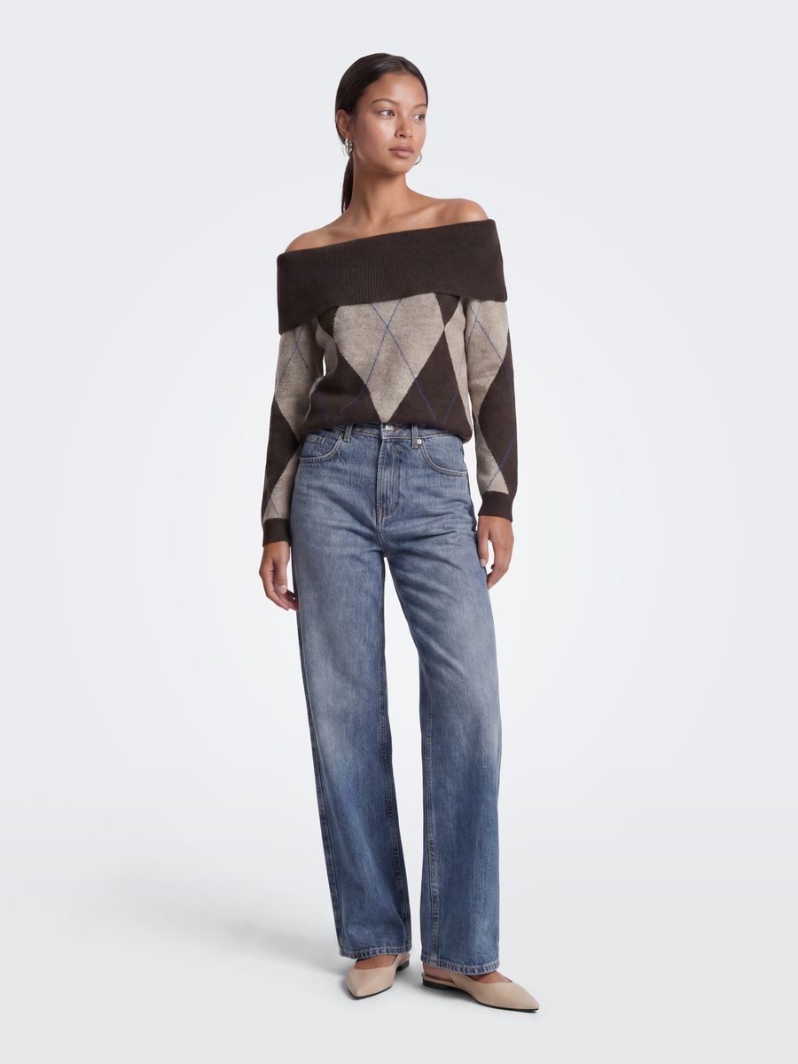 ONLALIVIA LS OFF SHOULDER KNT