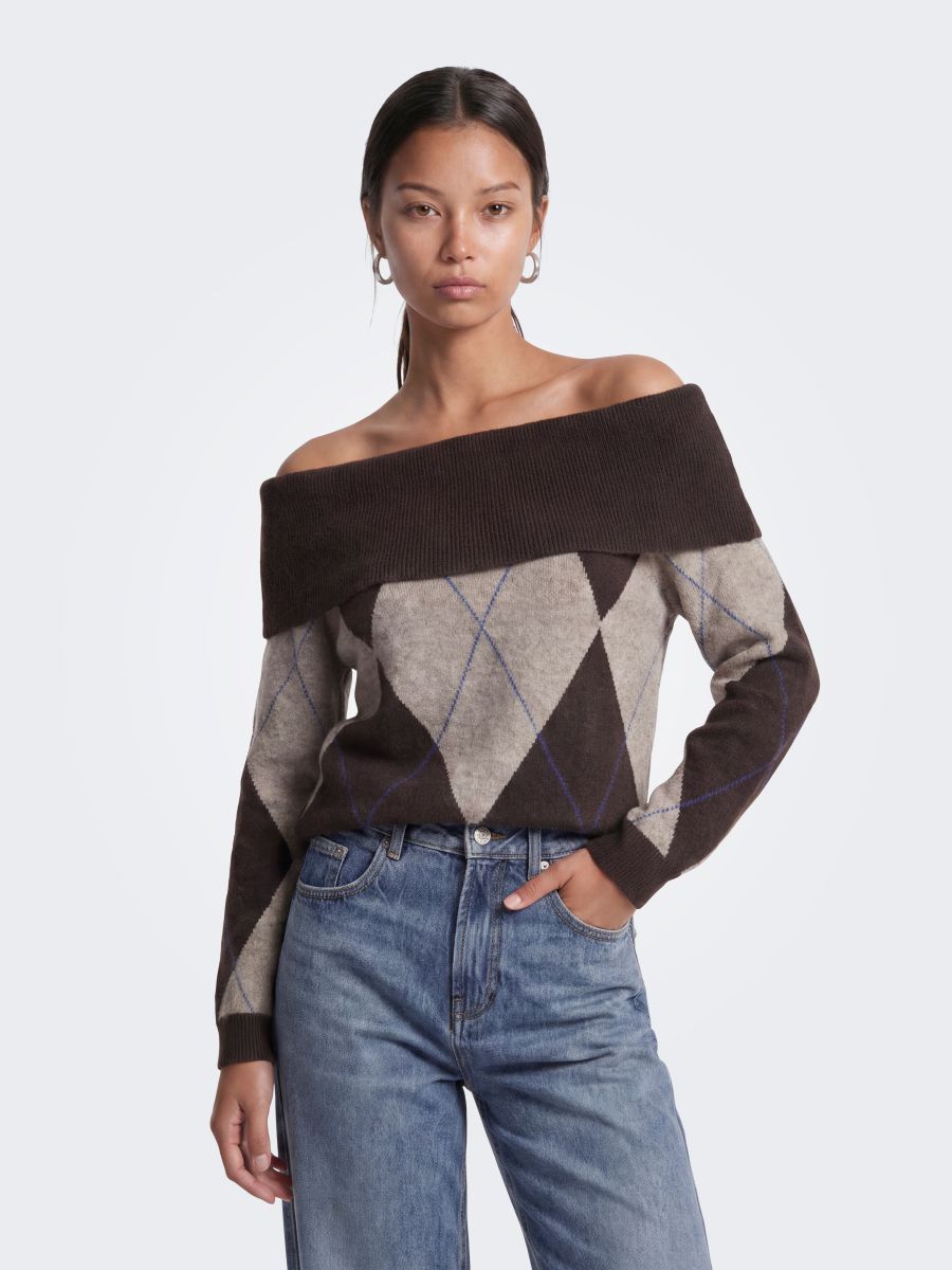 ONLALIVIA LS OFF SHOULDER KNT