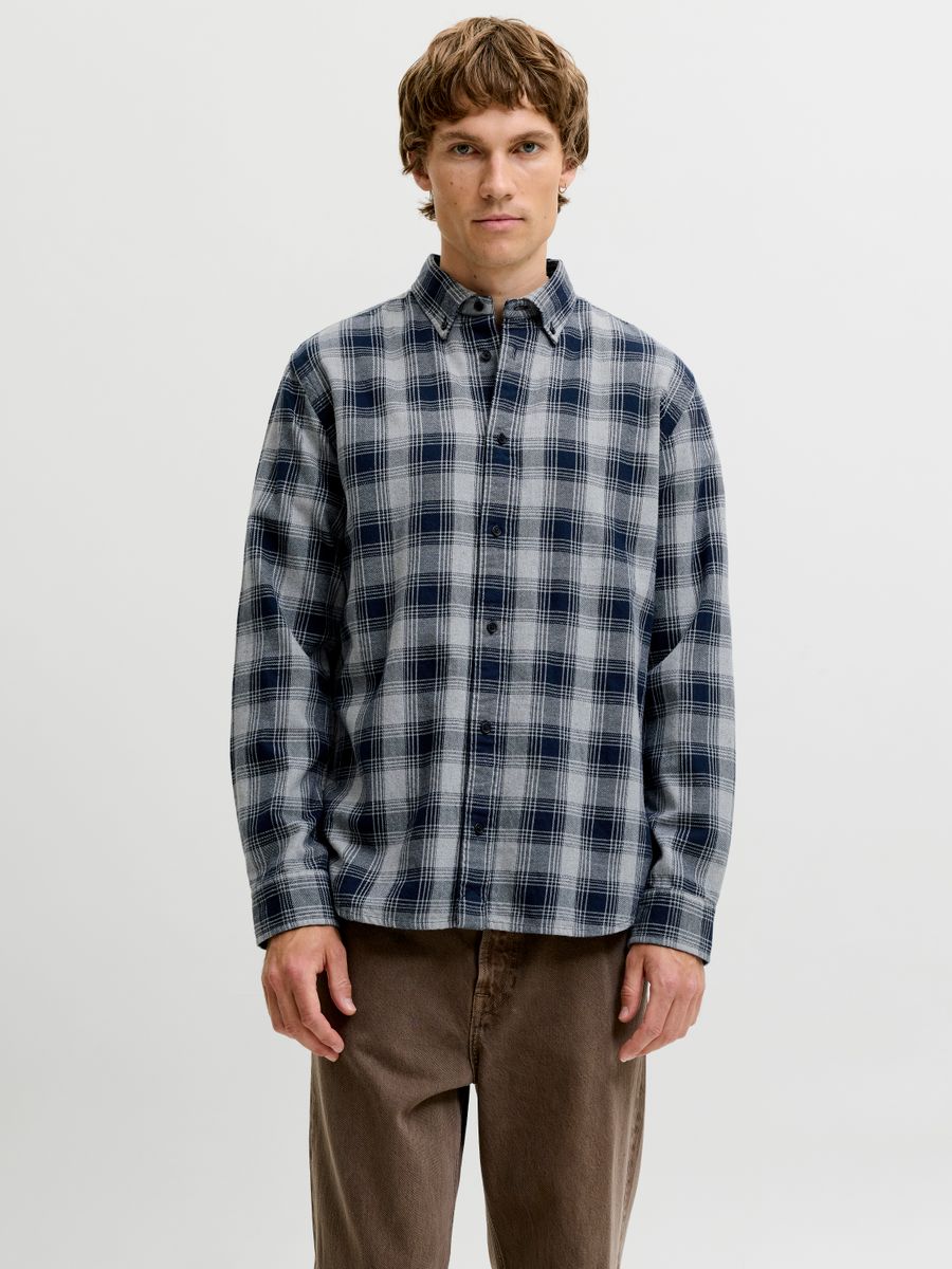 JPRBLUHARVEY CHECK L/S SHIRT SN