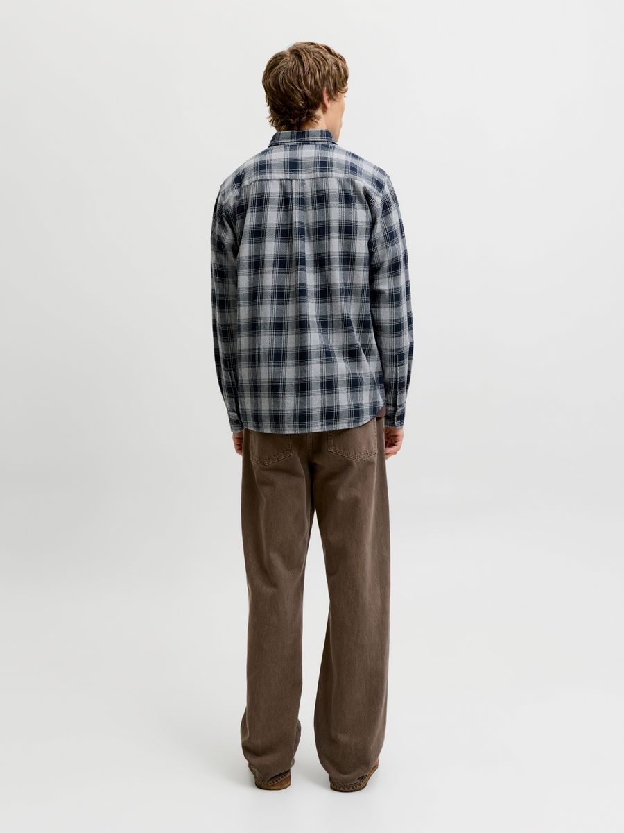 JPRBLUHARVEY CHECK L/S SHIRT SN