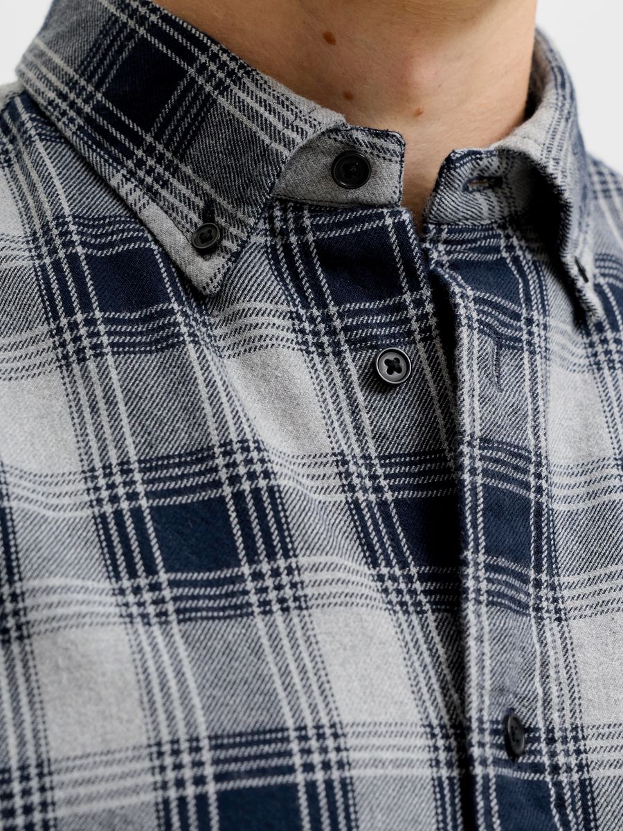 JPRBLUHARVEY CHECK L/S SHIRT SN
