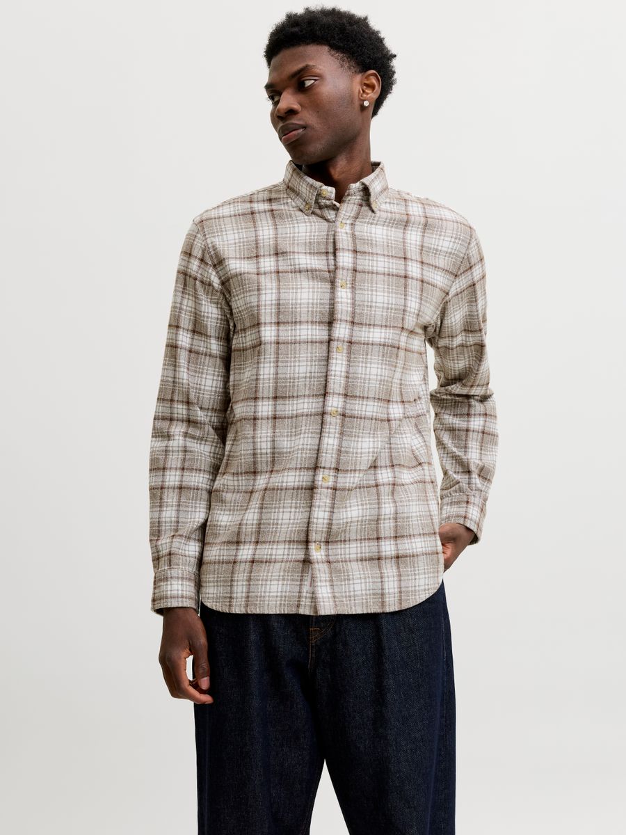 JPRBLUHARVEY CHECK L/S SHIRT SN