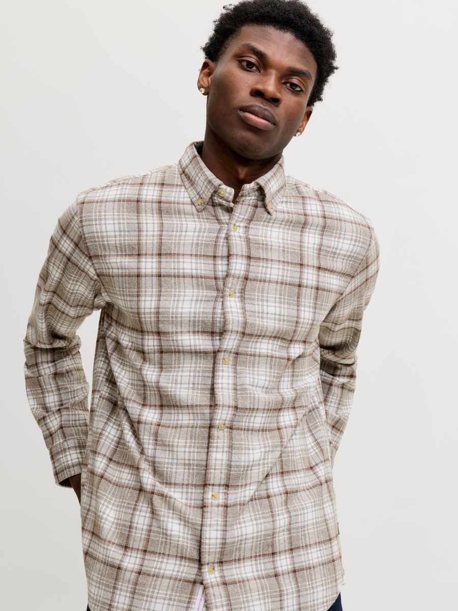 JPRBLUHARVEY CHECK L/S SHIRT SN