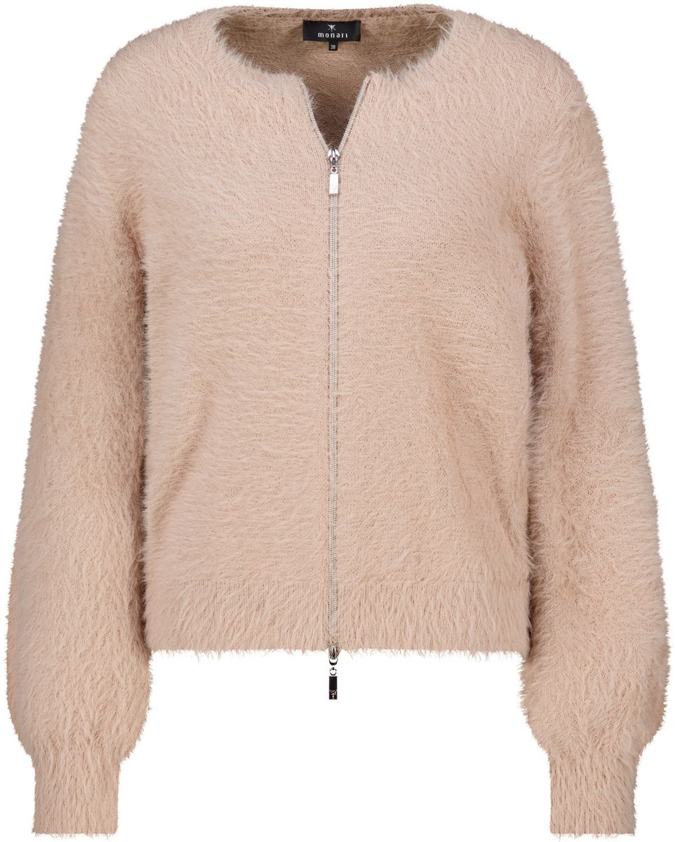 Strickjacke mit flauschiger Haptik