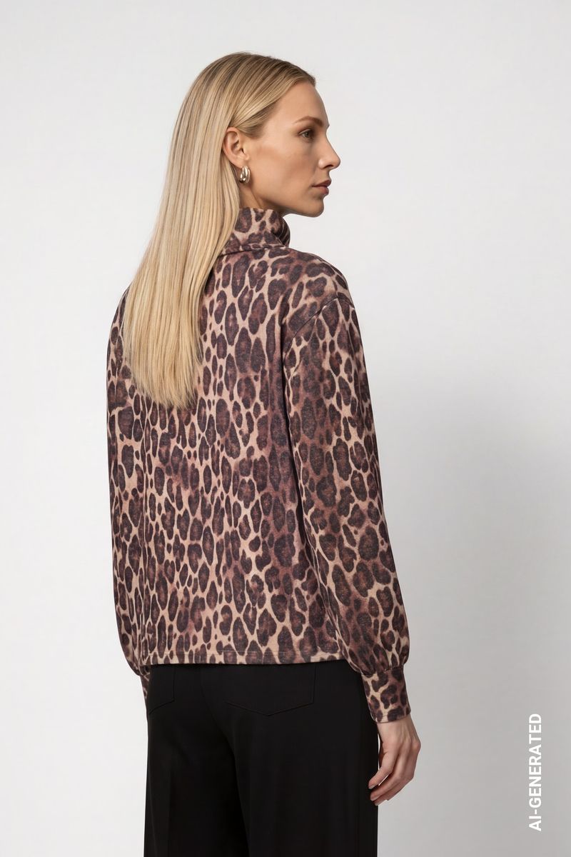 Sweatshirt mit Leomuster