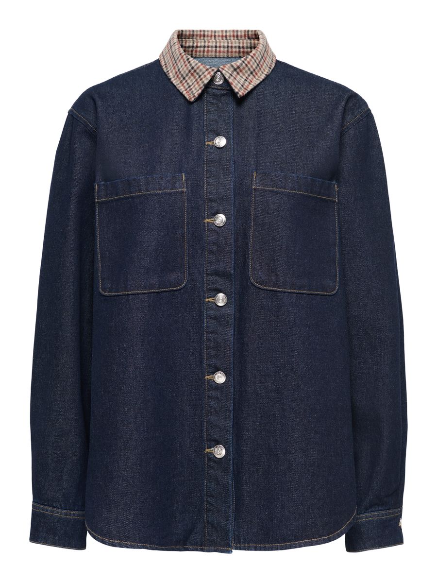 ONLVERA LS CHECK DNM SHIRT SIJI