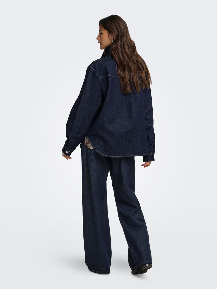 ONLVERA LS CHECK DNM SHIRT SIJI