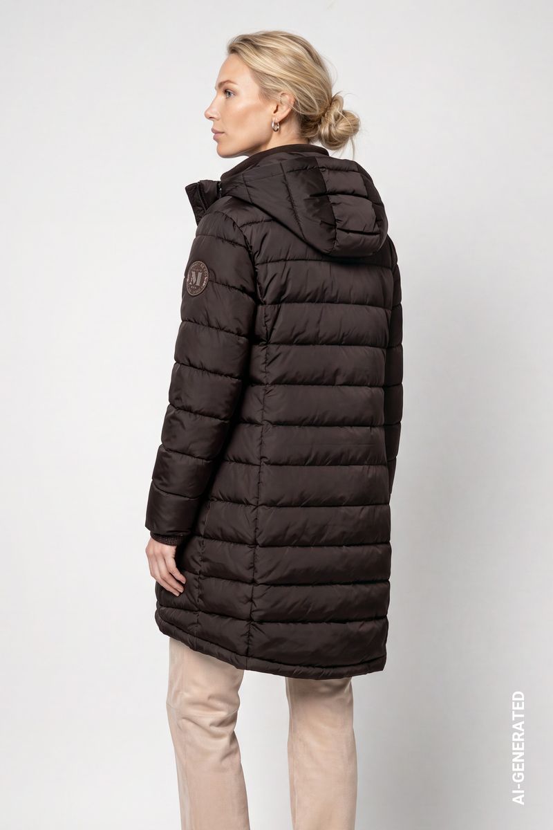Steppmantel mit Lurex