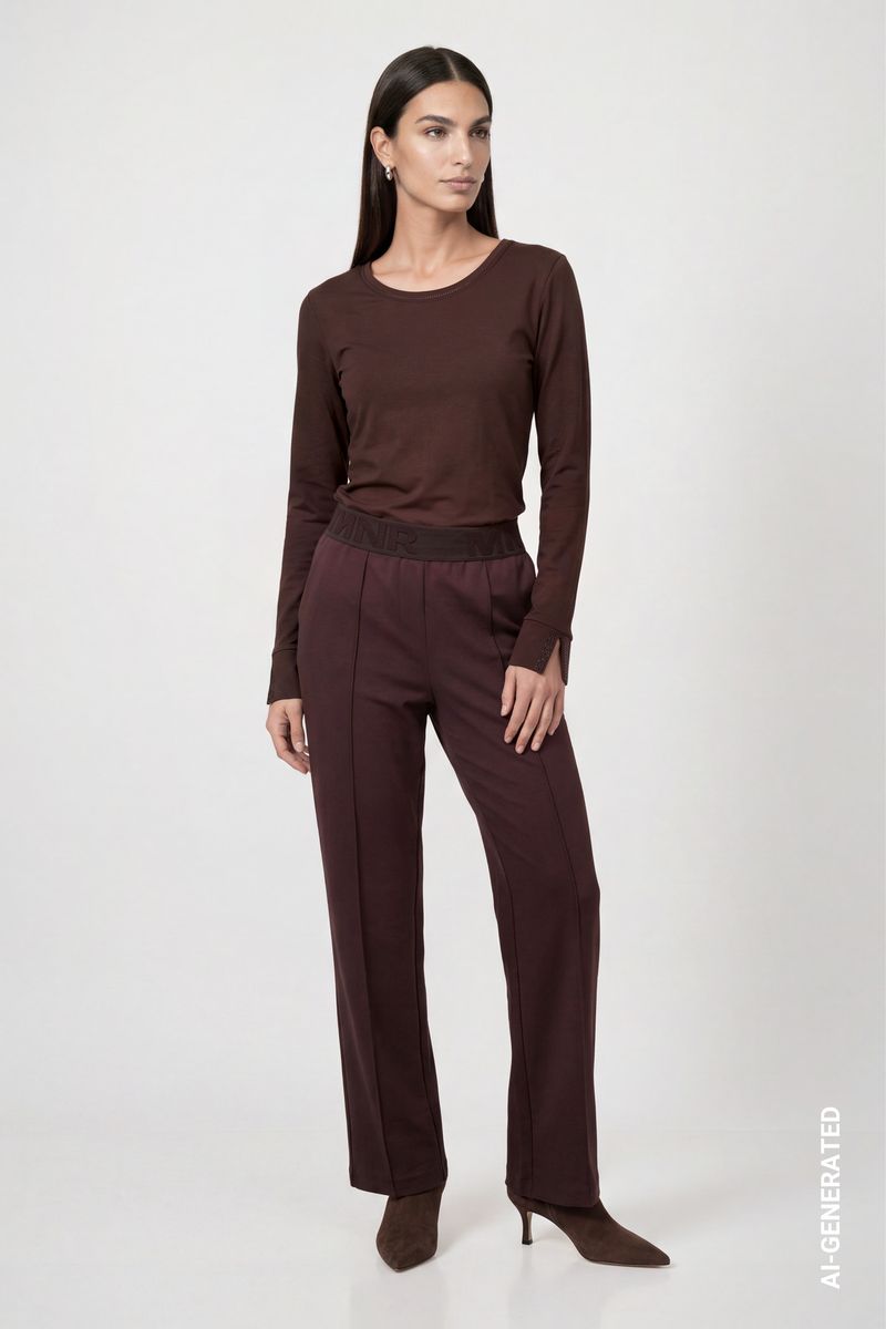 Langarmshirt mit Strassdetails