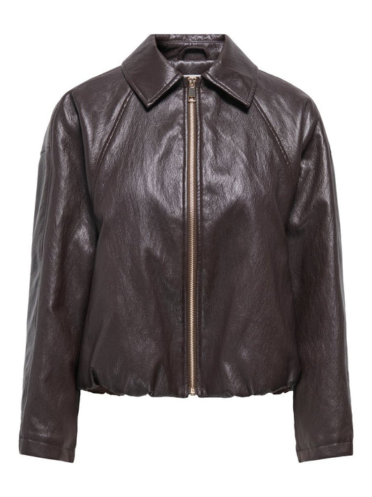 ONLMASJA L/S FAUX LEATHER BOMBER PNT