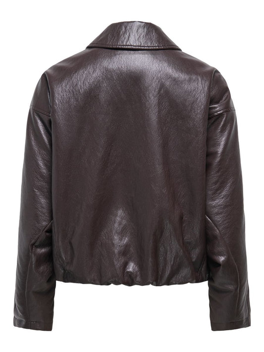ONLMASJA L/S FAUX LEATHER BOMBER PNT