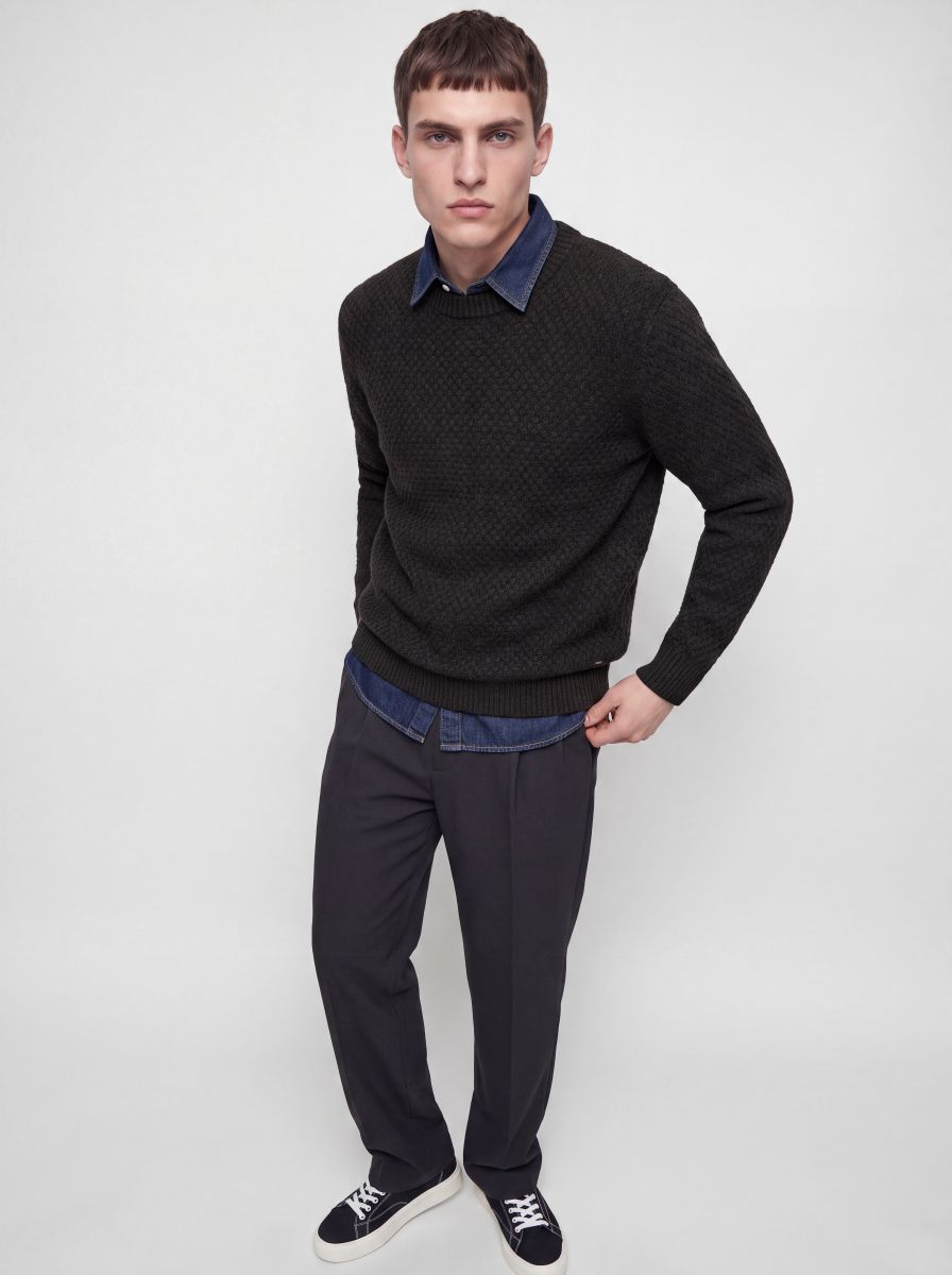 JJBLAKE KNIT CREW NECK SN