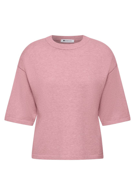 3/4-Arm Pullover mit Rundhals