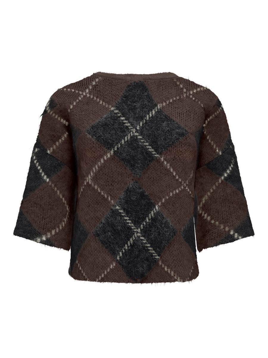 ONLNOEME SS PATTERN O-NECK KNT