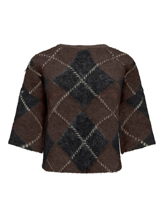 ONLNOEME SS PATTERN O-NECK KNT