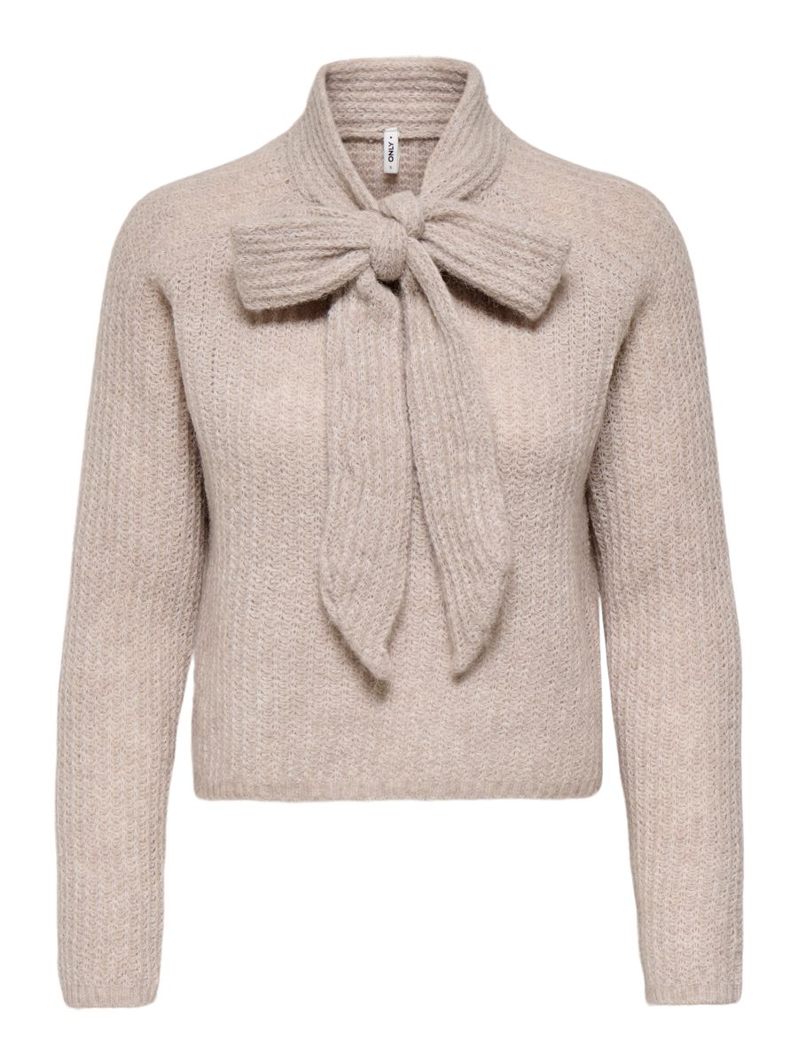 ONLKAPPA LS BOW HIGHNECK KNT