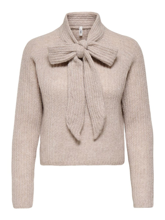 ONLKAPPA LS BOW HIGHNECK KNT