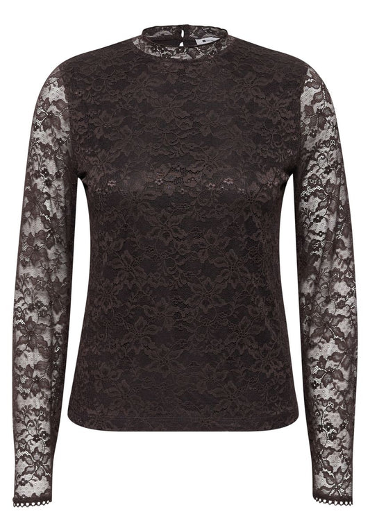 Langarm Shirt aus Spitze