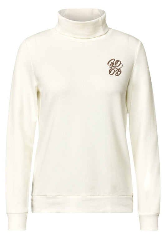 Langarm Shirt mit Turtle Neck und Print