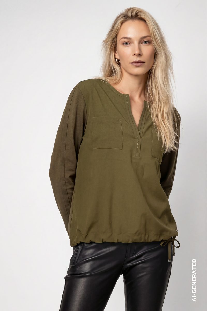 Blusenshirt mit Schmuckdetails