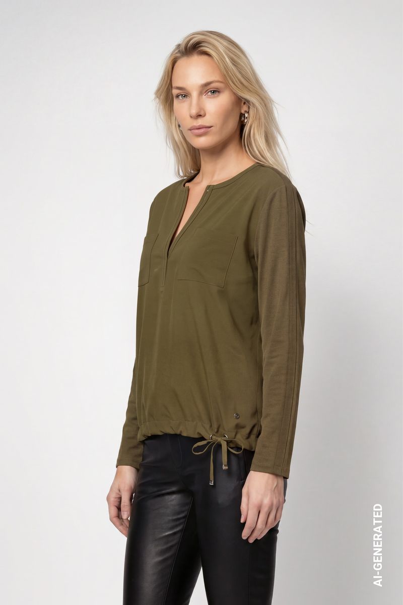 Blusenshirt mit Schmuckdetails