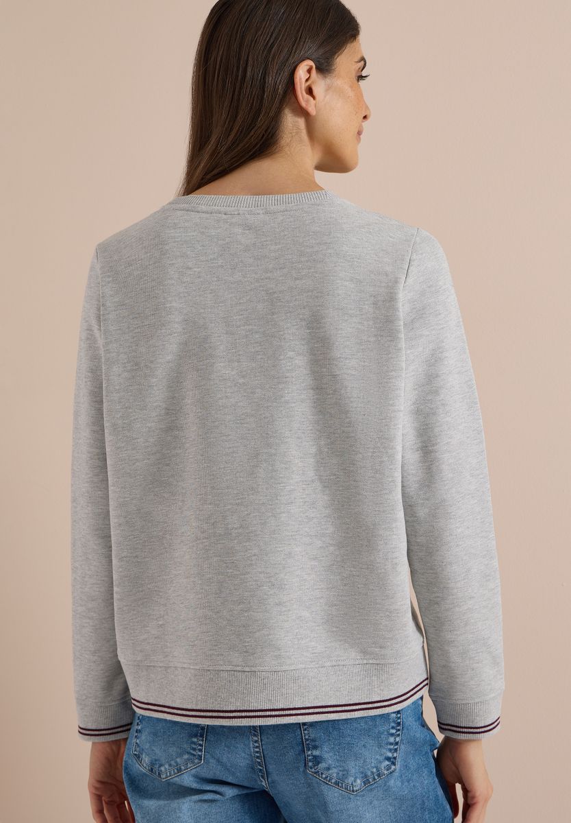 Sweatshirt mit Rundhals und Stickerei