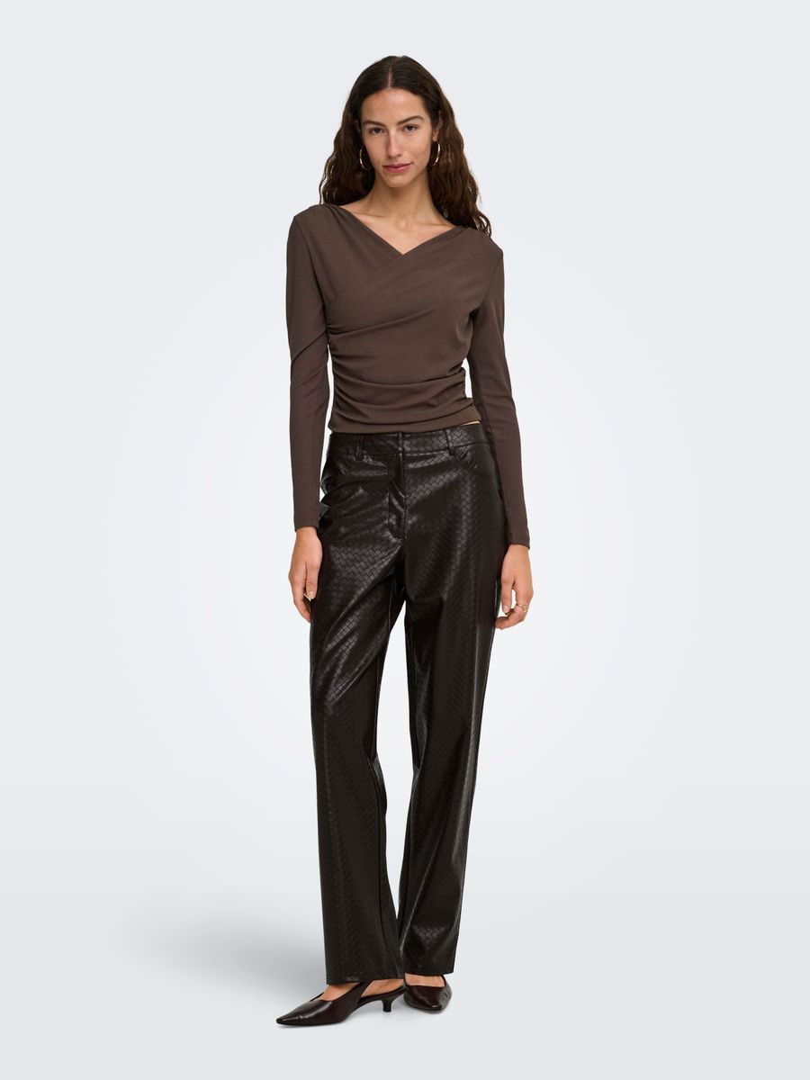 ONLLEXI L/S WRAP TOP JRS