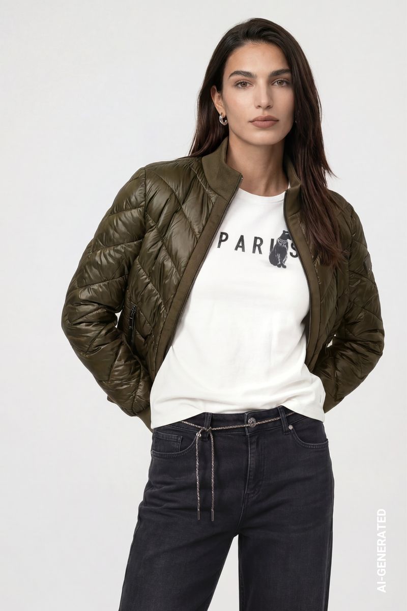 Jacke mit Neopren