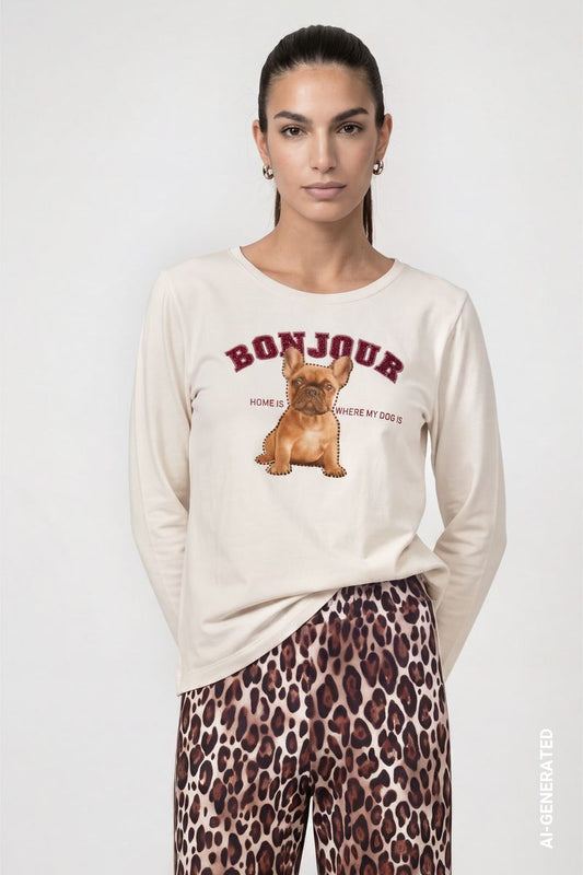 Langarmshirt mit Print