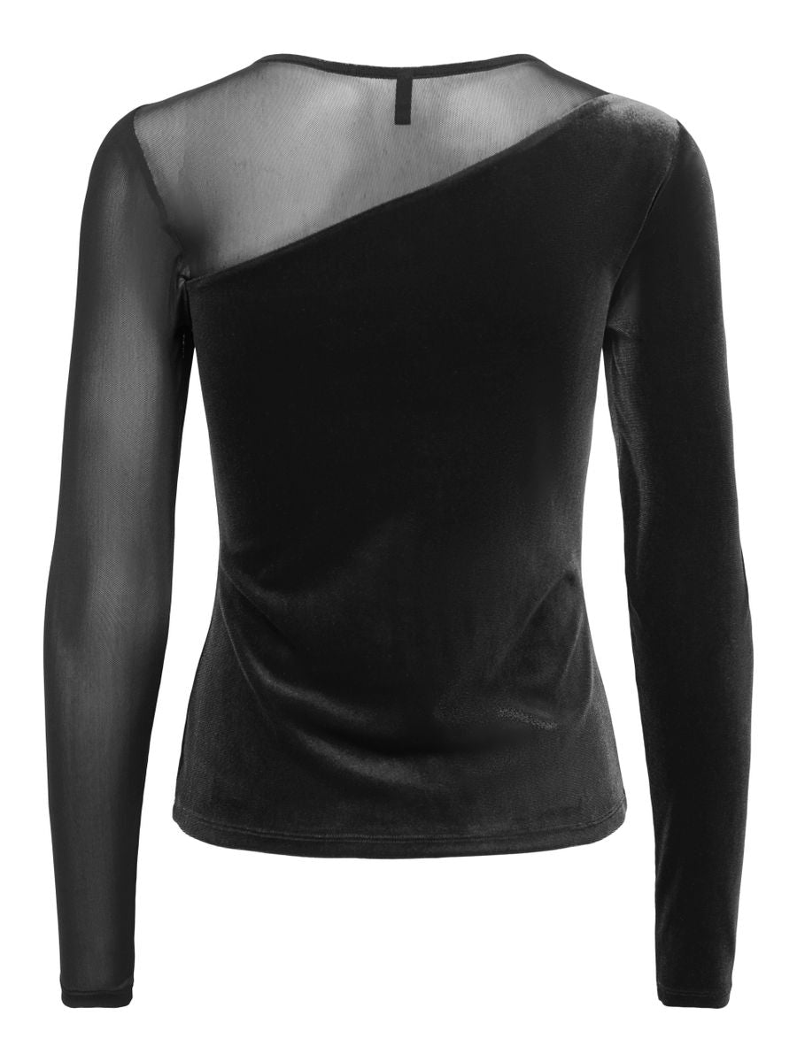 ONLSMOOTH L/S MESH MIX TOP BOX JRS