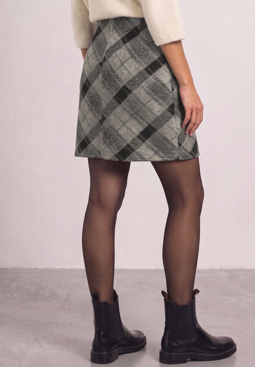 Knielanger Rock mit Patch-Pockets