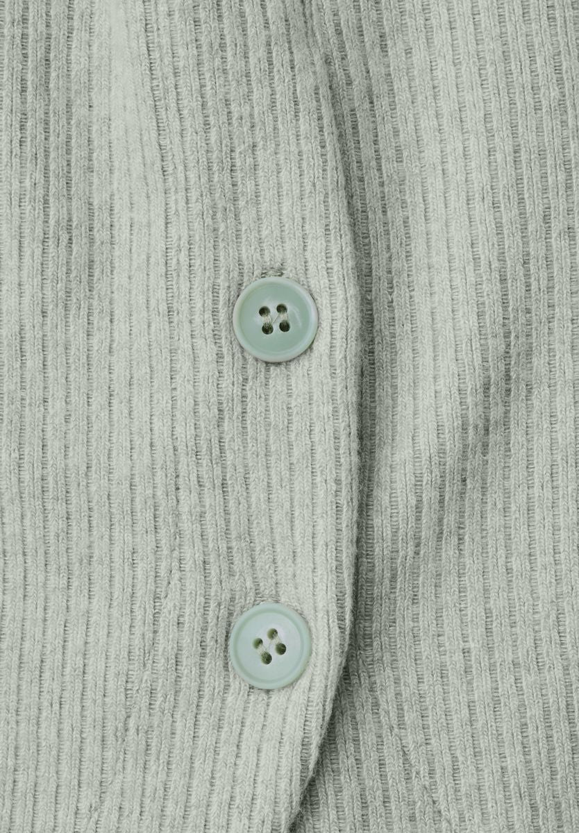 Langarm Shirt mit seitlichen Knopfdetails