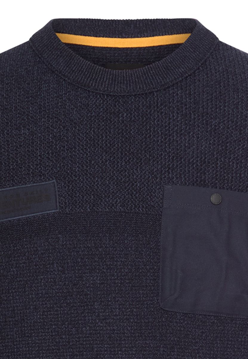 Strickpullover mit Brusttasche