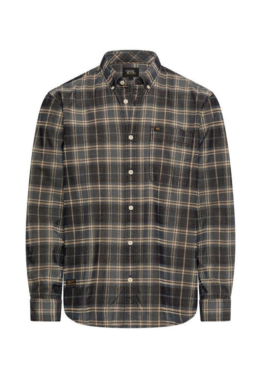 Baumwollhemd mit Button-Down-Kragen