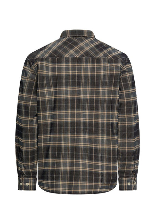 Baumwollhemd mit Button-Down-Kragen