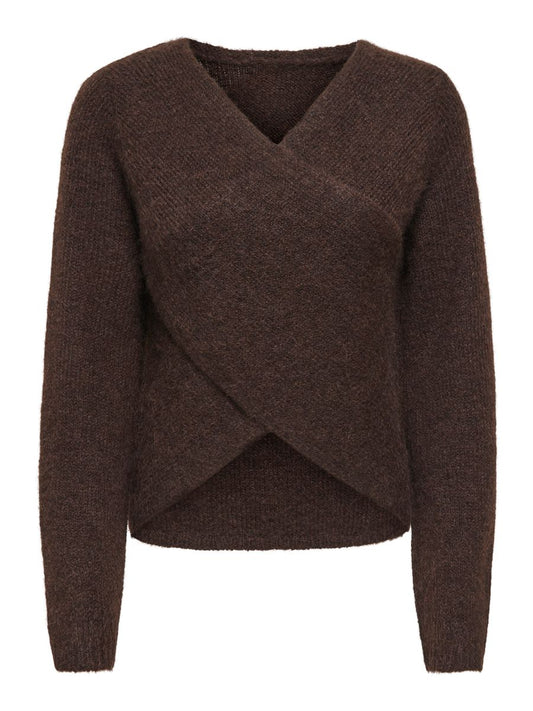 ONLMAGGIE LS CROSS V-NECK CC KNT