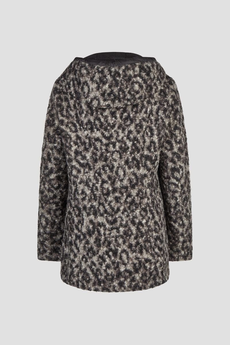 Wolljacke mit Kapuze