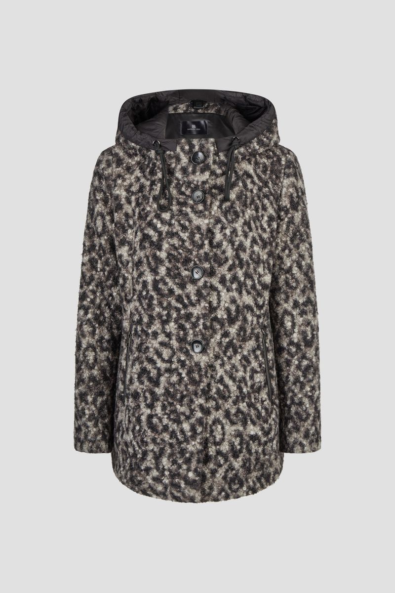 Wolljacke mit Kapuze
