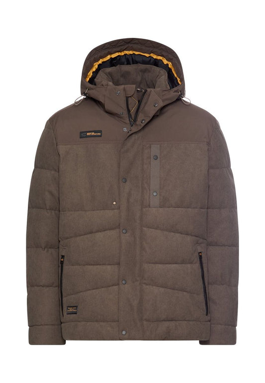 Cordjacke mit abnehmbarer Kapuze