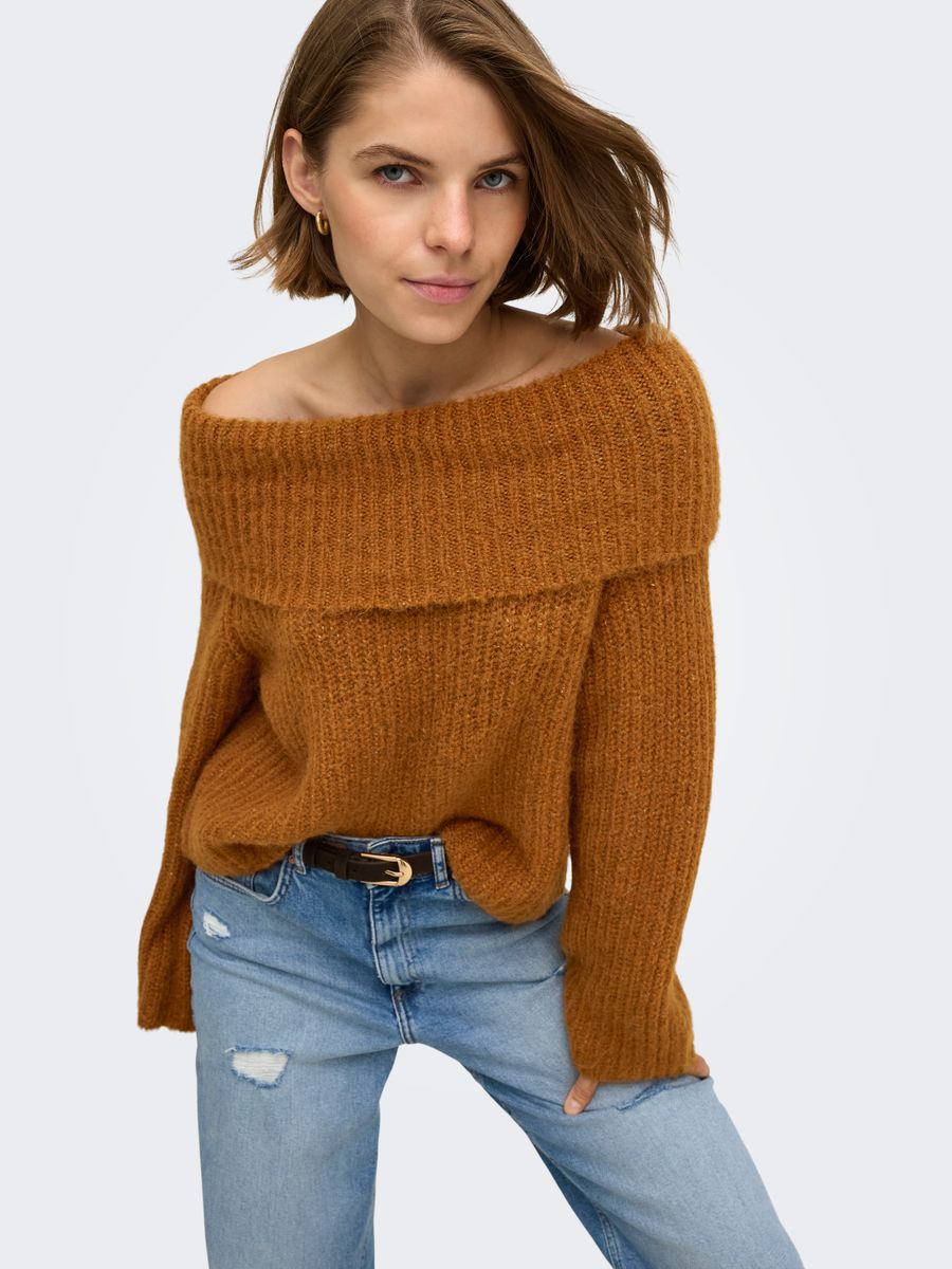 ONLMAGGIE LS OFF SHOULDER KNT