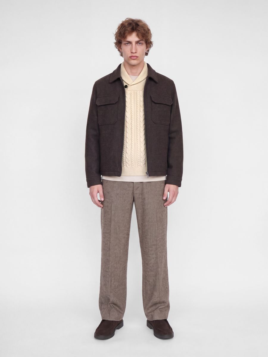 JPRBLUCALLUM CABLE KNIT SHAWL NECK