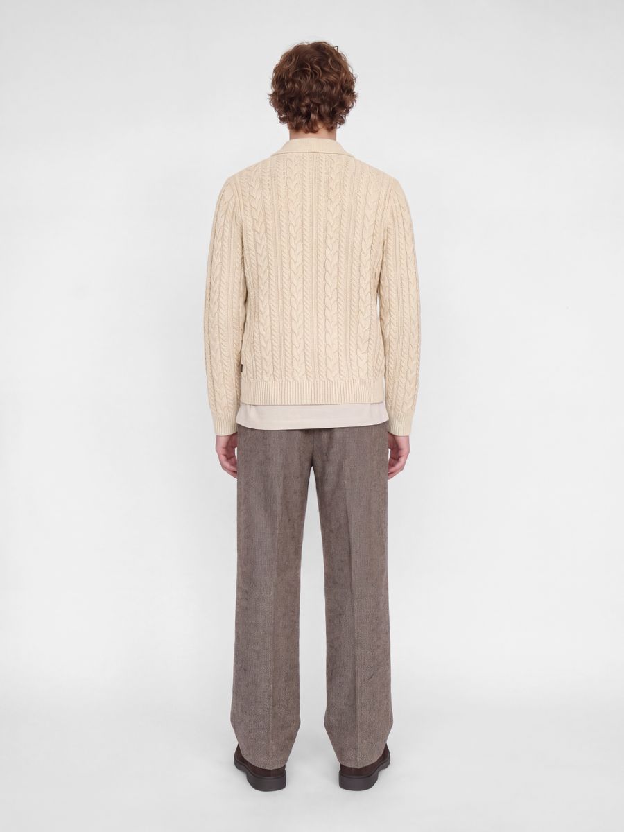 JPRBLUCALLUM CABLE KNIT SHAWL NECK