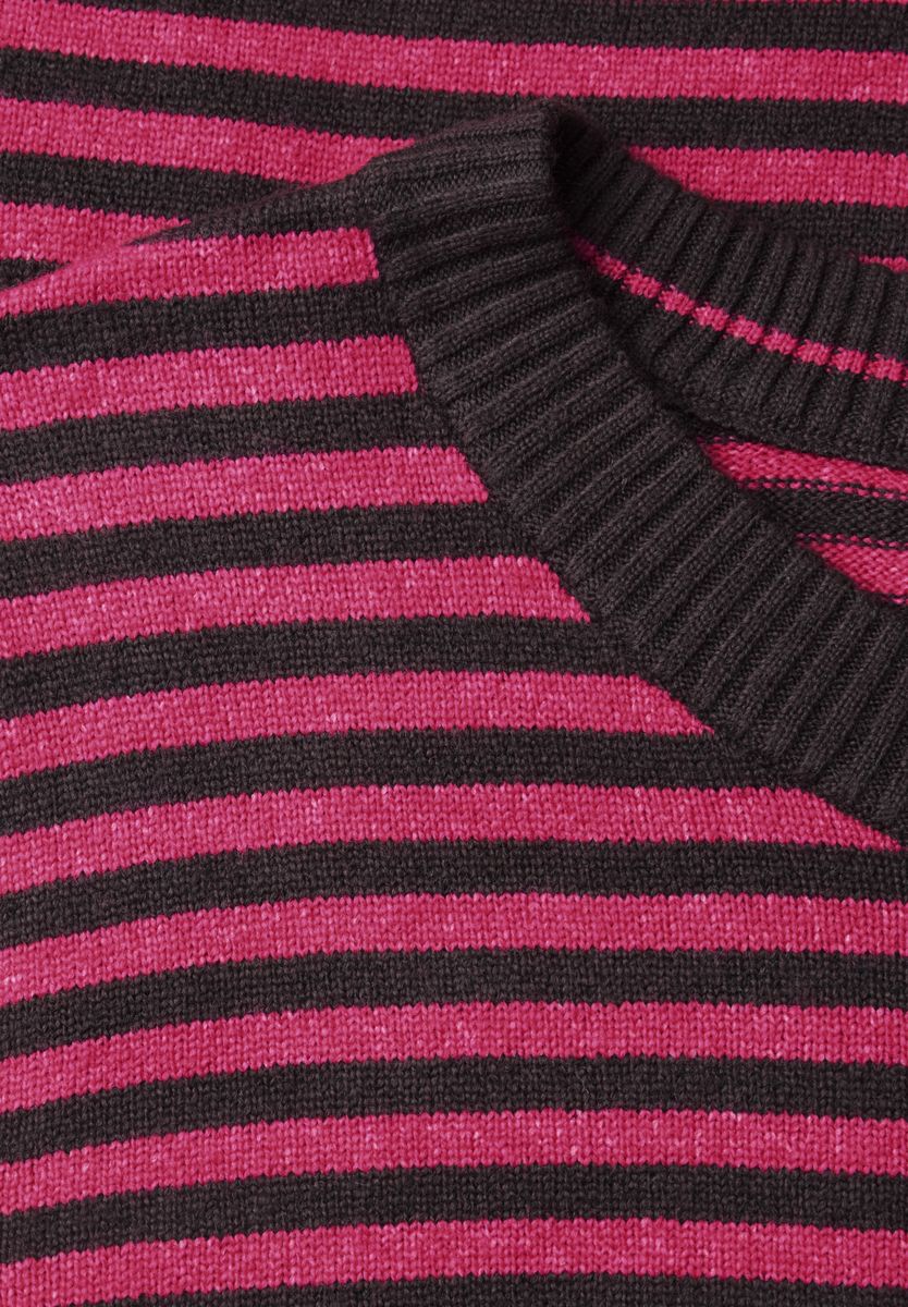 Pullover mit Rundhals und Streifen